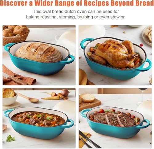 2.5 QT Enameled Cast Iron Sourdough Bread Oven
