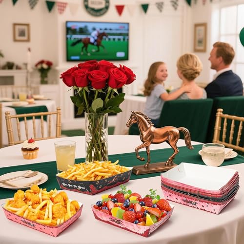 Pink Rose Food Trays