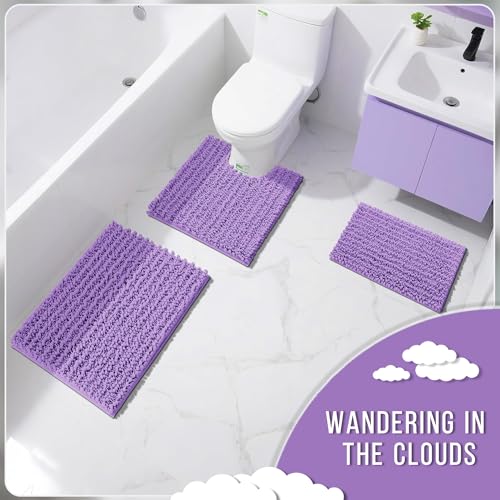 Bathroom Rugs Non Slip Washable 32x20 Inch