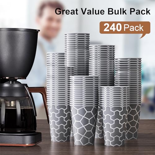 240 Pack 12 oz Paper Cups (240 Count)