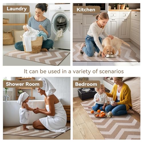 Kitchen Runner Rugs Non Slip Washable (7 Sq Ft)