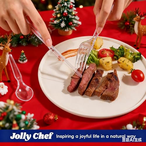 300 Count Clear Plastic Silverware