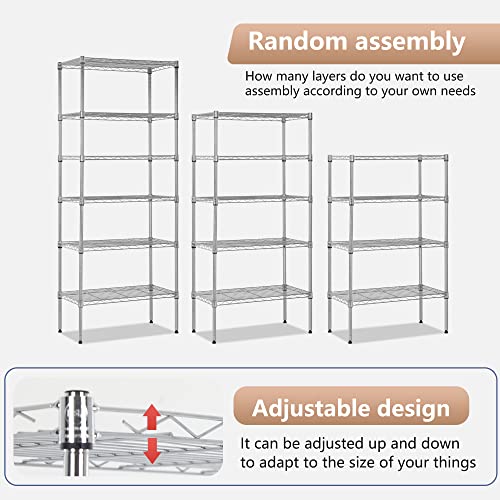 6 Tier Wire Shelf