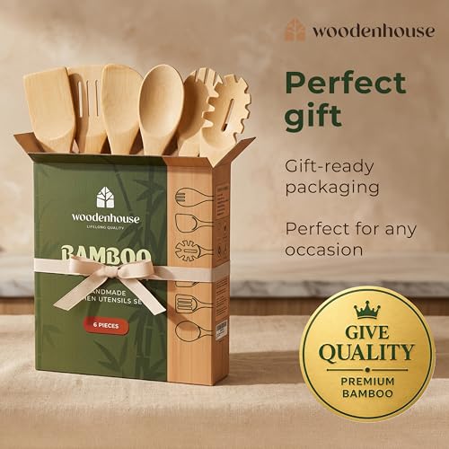 Wooden Spoons for Cooking (6 Count)