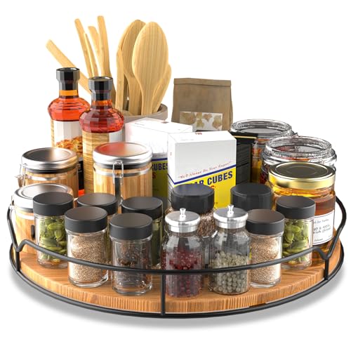 Lazy Susan Turntable Organizer for Cabinet Pantry Kitchen Countertop Computer Cupboard