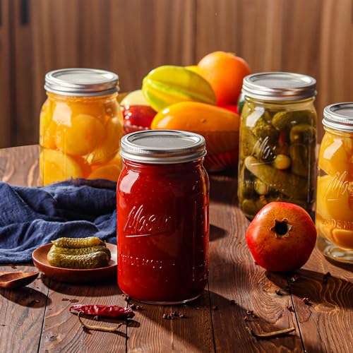 Wide Mouth Mason Jars 32 oz (12 Count)
