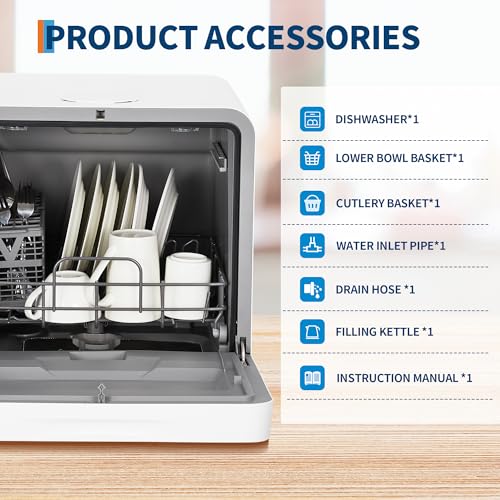 Portable Dishwasher Countertop with Large LED Display