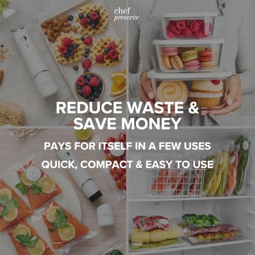 Compact Vacuum Sealer for Food (34 Count)