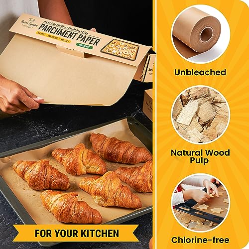 Unbleached Parchment Paper for Baking (520 Count)