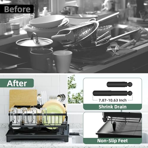 Dish Drying Rack with Auto