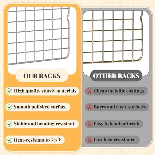 2 PCS Grid Wire Baking Cooling Racks