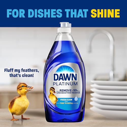 Platinum Dish Soap Fresh Rain Scent Liquid Dishwashing Detergent (30 Fl Oz)