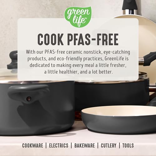 2QT Ceramic Nonstick Saucepan with Lid