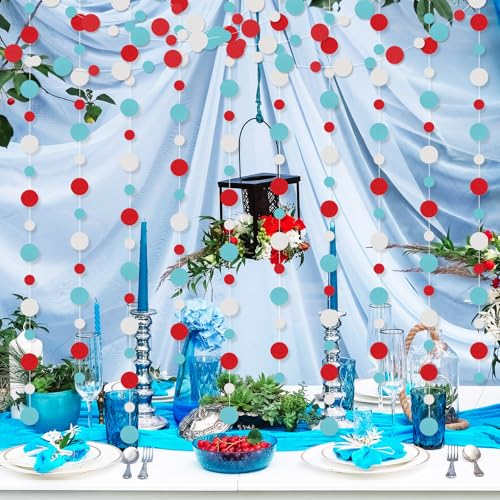 5 Pieces Circle Garland Banner Hanging (5 Count)
