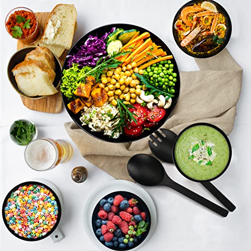 Black Salad Bowl Set