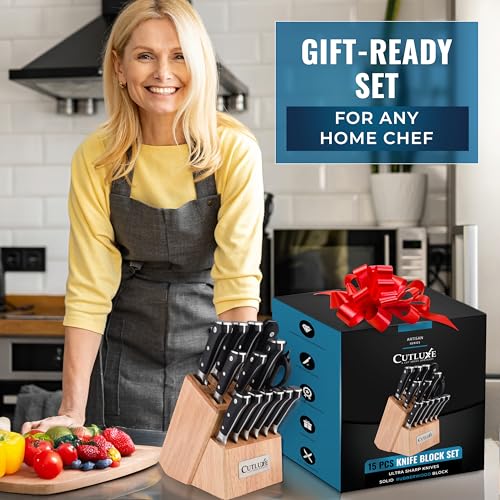 15 Piece Knife Set for Kitchen (15 Count)