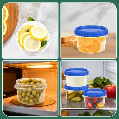 12 Pack Freezer Containers with Screw On Lids (12 Count)
