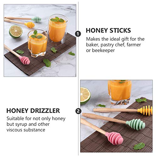 3 Pack Silicone Honey Dipper Sticks