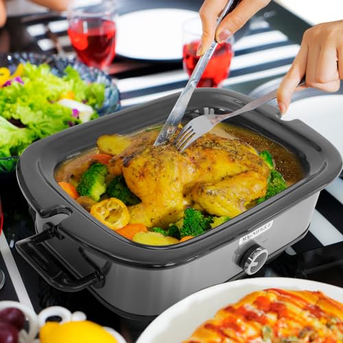 Magnifique 4 Quart Slow Cooker with Casserole Manual Warm Setting