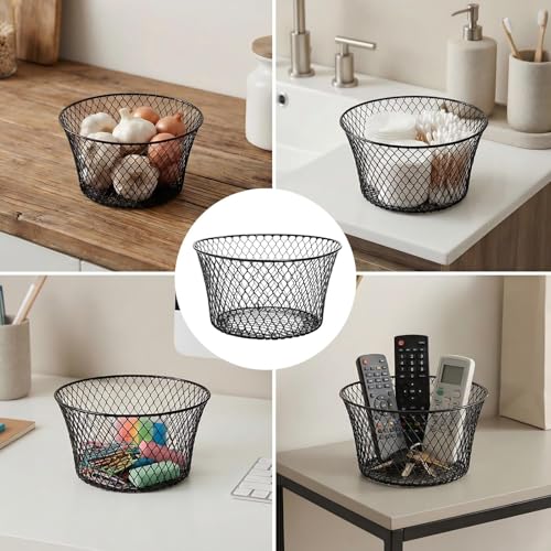 6 Pack Metal Wire Baskets for Kitchen Storage (6 Count)