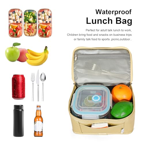 NOL Small Lunch Bag Mini Lunch Box Insulated Lunch Bag for Men
