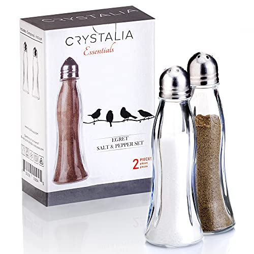 Salt and Pepper Shakers Glass Set (2 Count)