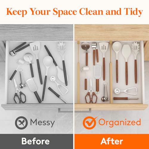 2.4" Kitchen Drawer Dividers (6 Count)