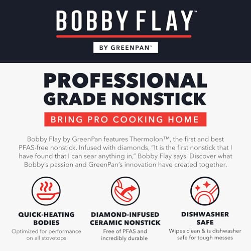 x Bobby Flay 10" Diamond Ceramic Nonstick Frying Pan
