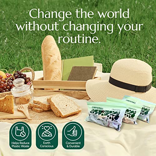Compostable* Snack Size Food Storage Bags (50 Count)