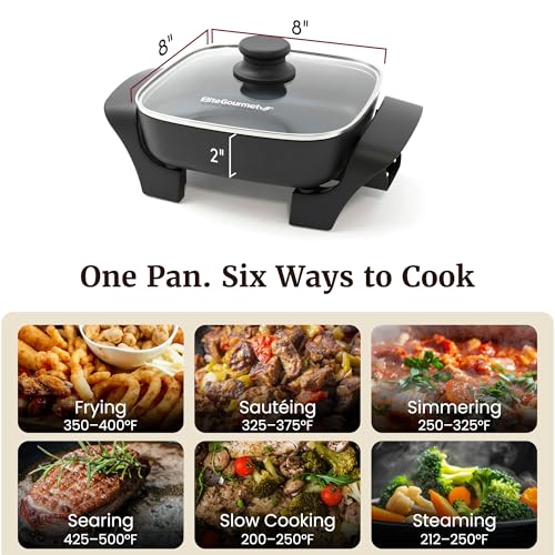 2.5Qt PFAS Free Ceramic Electric Skillet