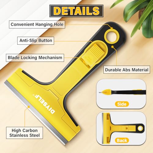 Floor Scraper with 10 Extra 4" Razor Blades