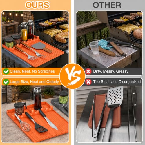 Silicone Griddle Tool Mat for Blackstone and Weber