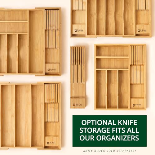 Luxury Bamboo Kitchen Drawer Organizer