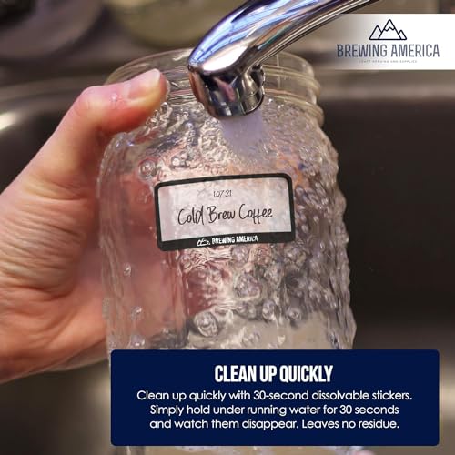 Dissolvable Food Labels for Food Containers (250 Count)