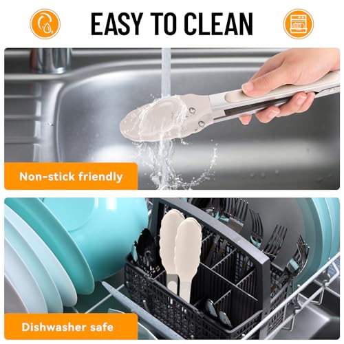 Silicone Serving Tongs for Cooking 9 (3 Count)