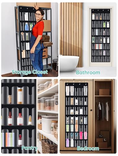 35 Pocket Door Hanging Cup Organizer Fit for Stanley Tumbler 30 40oz (35 Compartments)