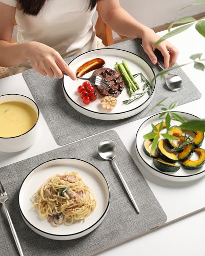 Sweejar Porcelain Dinnerware Sets for 6