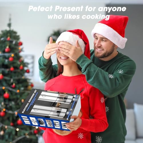 Rechargeable Electric Salt and Pepper Grinder Set (2 Count)
