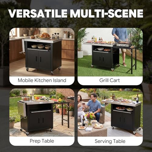 Outdoor Kitchen Island with Cabinet