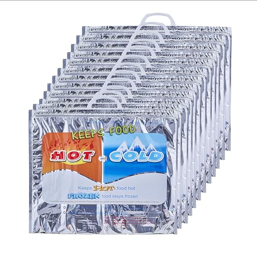 Hot and Cold Insulated Bags for Food Delivery (5 Count)