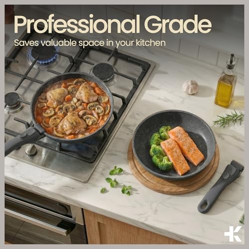 Bakken 17 Piece Ceramic Coated Aluminum Cookware Set (17 Count)