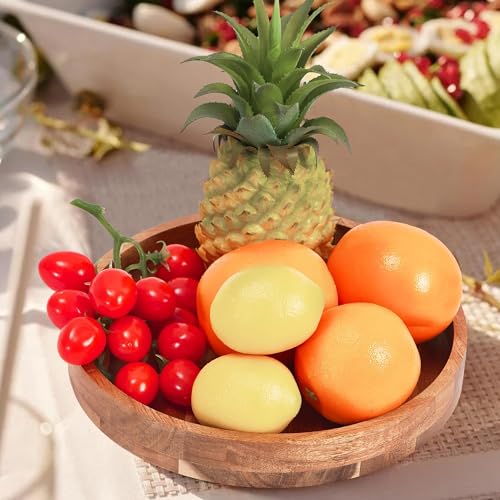 9" Acacia Wood Lazy Susan Organizer for Cabinet