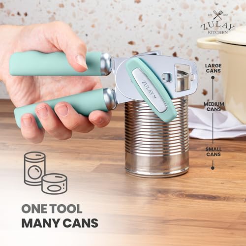 Heavy Duty Stainless Steel Can Opener Manual with Bottle Opener