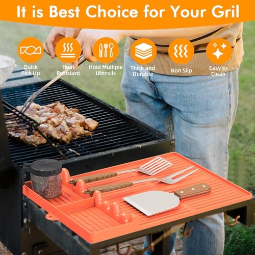 Silicone Griddle Tool Mat for Flat Top Grills (2 Count)