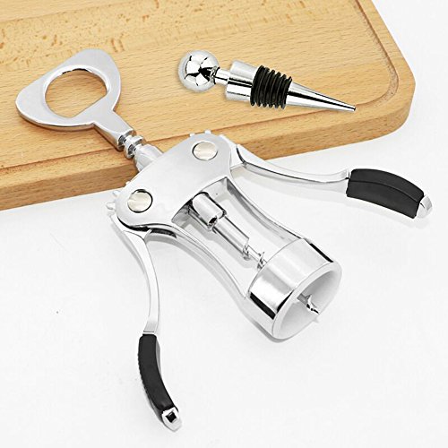 Best Wing Corkscrew Wine Bottle Opener Luxury Waiter Corkscrew with Stopper Set for Wine Enthusiast Waiters