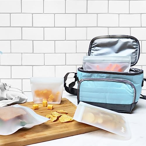 Reusable Lunch & Leftovers Freezer Storage Bags (4 Count)