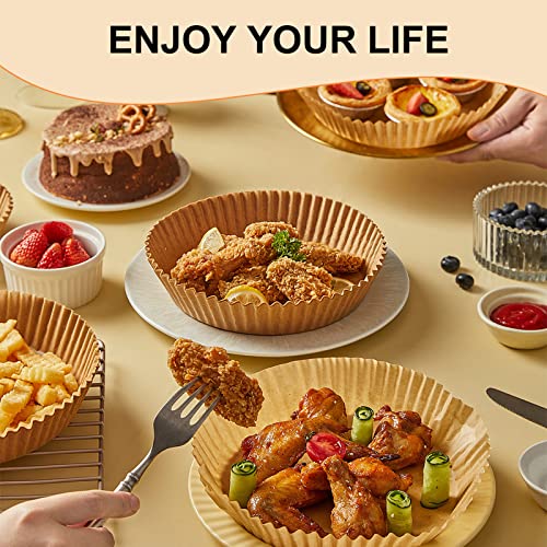 6.3" Round Air Fryer Liners Disposable 200 PCS for Ninja AF101 (200 Count)