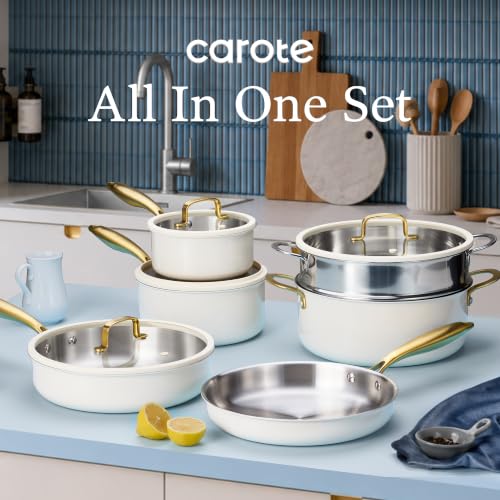 18 PCS Stainless Steel Cookware Set