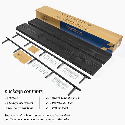 Rustic Floating Shelves 72 inch Long 8 "deep Set of 2 (2 Count)