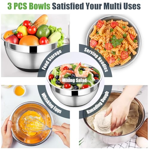 Mixing Bowl with Lid Set of 3
